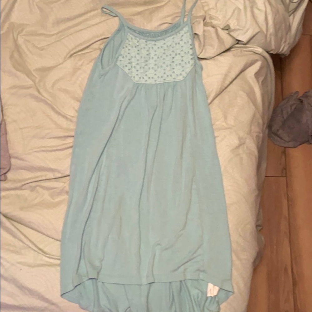 Teal blue dress